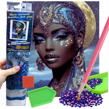 Obraz Diamantové vyšívání Diamond Painting Mozaika Žena Egypt Egypťanka 5D