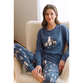 Pánské pyžamo DÁMSKÉ PYŽAMO PM.4340 J/25 DEEP-BLUE L