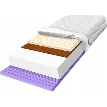 Matrace Pěnová Matrace 100x220 H2 latex s kokosem, zónová pro alergiky 15 cm