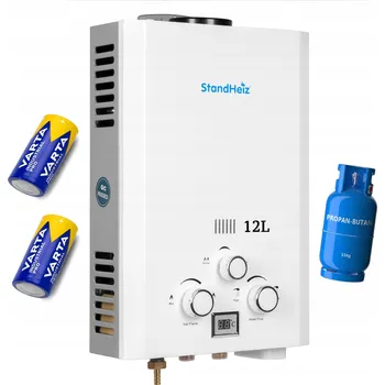 Bojler OHŘÍVAČ VODY PRŮTOKOVÝ PLYNOVÝ BOJLER LPG 12L StandHeiz