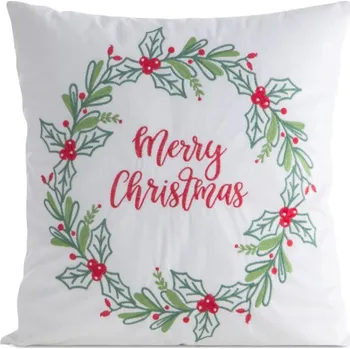 Povlak na polštářek Povlak na polštář CHRISTMAS 221 bílý / zelený