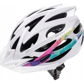 Cyklistická přilba Cyklistická helma nastavitelná lehká s kšiltem Meteor Shimmer M 55-58 cm