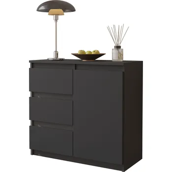 Komoda Komoda Furnica 80 x 35 x 75 cm antracit matná