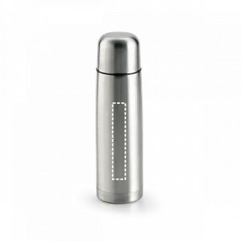 Termoska KARPOV. 500 ml termoska z nerezové oceli 1 Hrnek, 25 x 150 Gravírování laserem, 1 barva