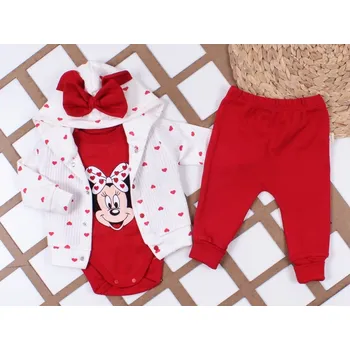 Kojenecká souprava 3-dílná dětská tepláková souprava Minnie 74/80 (9-12 m)