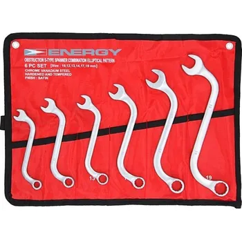 Vrták Očkoploché klíče S-TYPE 6 ks, 10-19 mm. NE01012SK6