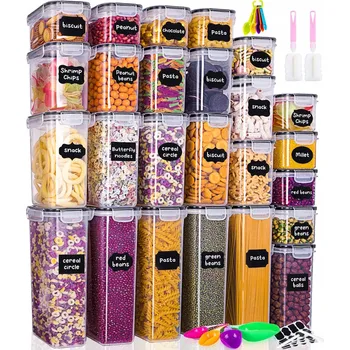 Dóza na potraviny Plastové dózy na potraviny 25 ks SADA Kuchyňské žáruvzdorné obědové boxy