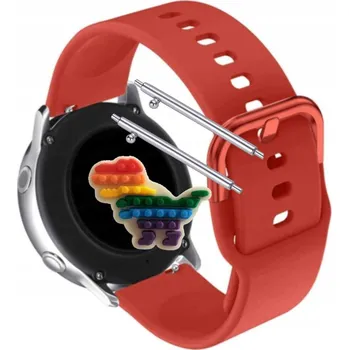 Pouzdro na mobilní telefon Pásek Řemínek pro Rubicon RNCF12, Silikon Červený Poutko, nastavitelný