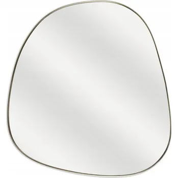 Zrcadlo Zrcadlo inspire 32 x 30 cm geometrické, kovové, zlaté, oválné, netvarované