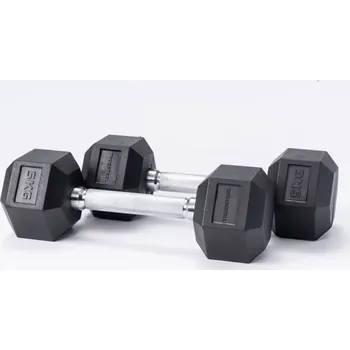 TRUESTEEL Jednoruční činky Hexagon TrueGrip 27,5 kg - vrácené zboží Váha: 7 kg