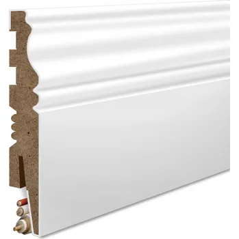 soklová lišta Podlahová lišta Golddoor MDF 120 mm x 100 cm bílá