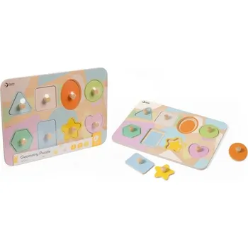 Dřevěná hračka Dřevěná vkládačka geometrické tvary
