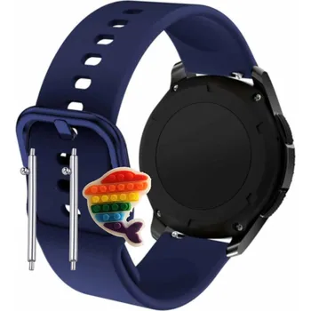 Pouzdro na mobilní telefon Pásek Řemínek pro Hama Fit Watch 6910, Silikon, tmavě modrá smyčka, nastavitelný