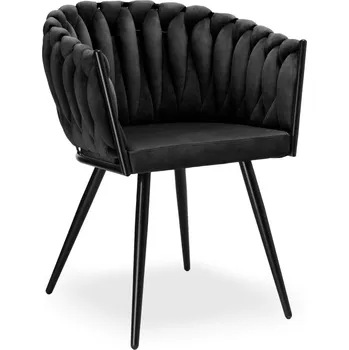 Jídelní židle Židle eHokery, černý velur, 1 ks