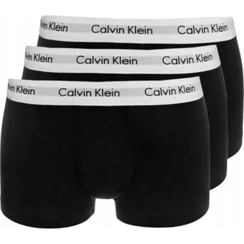 Pánské boxerky Calvin Klein 3 kusy černé pružné Cotton Stretch Icon L
