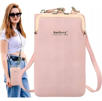 EdiBazzar kabelka psaníčko eko kůže růžová