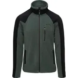 Pánská mikina Hi-Tec MONAR L Tmavě zelená, Černá