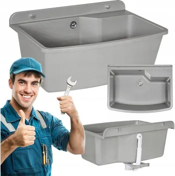 Granitový dřez KOMORA TECHNICKÝ DŘEZ DŘEZ DO PRÁDELNY NEBO GARÁŽE