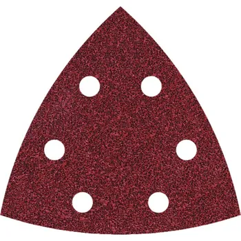 Brusný papír Wolfcraft 1826000 brusný papír pro delta brusky na suchý zip, s otvory Zrnitost 180 Rozměr přes roh 95 mm 5 ks
