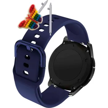 Pouzdro na mobilní telefon Pásek Řemínek pro Garmin Forerunner 570 47 mm, Silikon, tmavě modrá smyčka