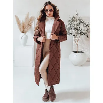 Dámská bunda Dámská dlouhá zimní bunda WARMISSA Dstreet TY4916 Barva: Béžová, Velikost: L