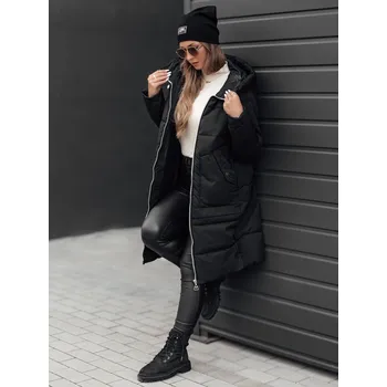 Dámská bunda Dámská zimní bunda s kapucí NORFFI Dstreet TY4662 Barva: Černá, Velikost: XXL