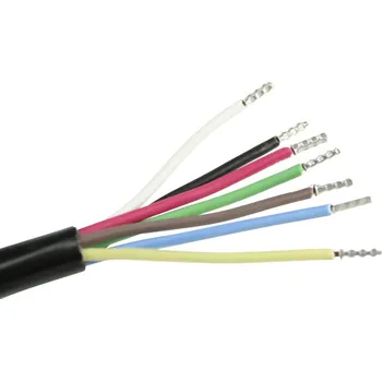 elektrický kabel AS Schwabe 70899 instalační kabel, H05VV-F, 7 x 1 mm, černá, metrové zboží