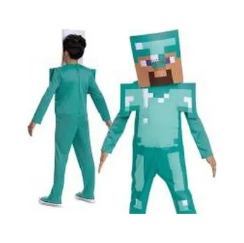 Karnevalový kostým Strój Steve Diamond - Minecraft (licencja) S