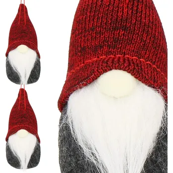 Vánoční dekorace Skřítek trpaslík gnóm závěsná ozdoba na stromeček 10 CM