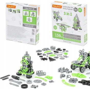 ostatní stavebnice Stavebnice Polesie Vynálezce, 159 dílů