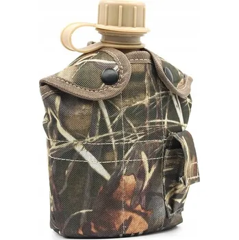 Láhev Polní láhev o objemu 1l s ALU miskou KT-1000 Leaves