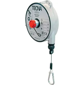Lany Vyvažovač Tecna 9339, nosnost 8 - 10 kg, nerezové lano s karabinou dl. 2500 mm