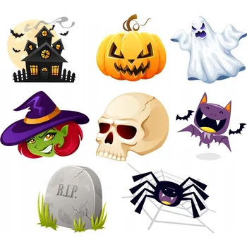 Výrobník cukrové vaty Přístroj na výrobu cukrové vaty AdMaJ Jedlé obrázky na cukrovou vatu 8 ks Halloween, vícebarevné, 1 W