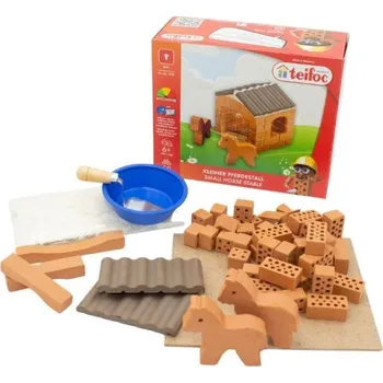 ostatní stavebnice TEIFOC stavebnice Malá stáj pro koně 50 dílků