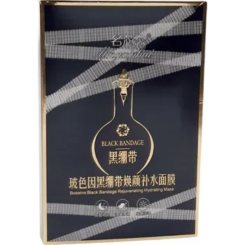 Pleťová maska Černá plátýnková maska s bandáží hydratační Mingxinhui 30 ml