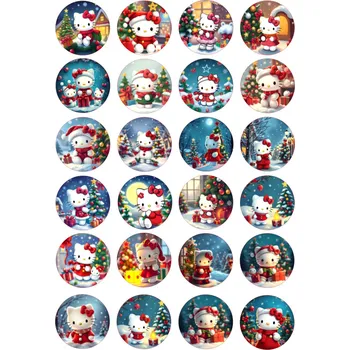 Jedlá dekorace na dort VÁNOCE-114 Materiál: Jedlý papír