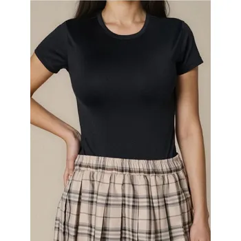 Body Sinsay - Body s krátkým rukávem - černá - 509EU-99X - 509EU-99X-L