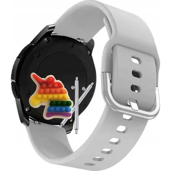 Pouzdro na mobilní telefon Řemínek Řemínek pro Rubicon RNCE40, Silikonový Šedý Smyčka, nastavitelný