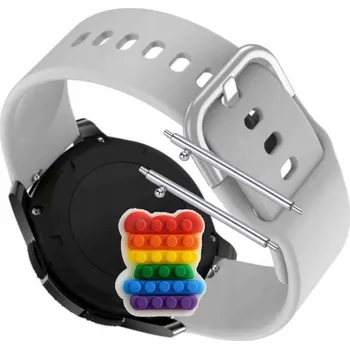 Pouzdro na mobilní telefon Řemínek Řemínek pro Huawei Watch 3 Active, Silikonový Šedý Smyčka, Nastavitelný