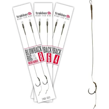 Rybářský háček Trakker Návazce Blowback Rig 2 Pack - Size 8 (Barbed)