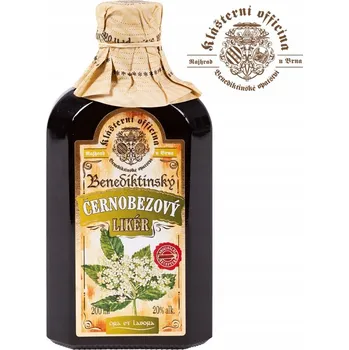 Likér Bylinný likér ČERNÝ BEZ 20% 200 ml