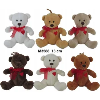 plyšák Plyšová Hračka Sun-Day Medvídek tmavě hnědý 15 cm