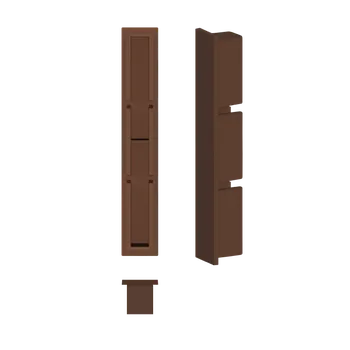 Waktor® Záslepka pro hliníkové lamely o rozměru 120x16mm, hnědá RAL8011
