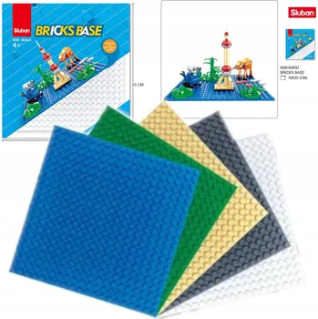 ostatní stavebnice Stavební deska Sluban 32x32 výstupků (kostek) – písková