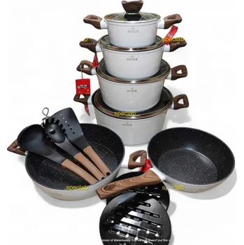 Sada nádobí GRANITOVÉ HRNCE 15 ELE. ZILNER ZL-8515. Plyn, indukce, halogen