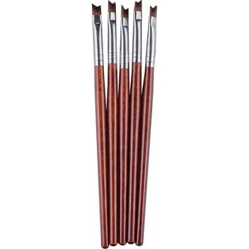 Kosmetický štětec Štětce na francouzskou manikúru pro zdobení, sada 5 kusů