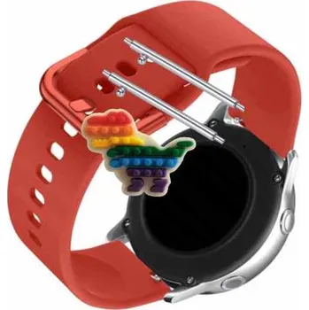 Pouzdro na mobilní telefon Pásek Řemínek pro Forever Look Me KW-500, Silikon Červený Poutko, nastavitelný