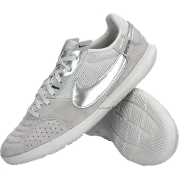 Dívčí obuv Dětské sálové kopačky Nike Streetgato šedé3