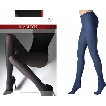 Podprsenka Marilyn TONIC hladké Punčocháče 40den modro-tmavě modré velikost M