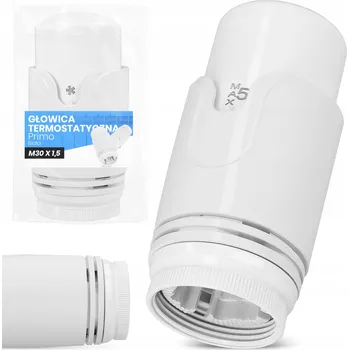 Hlavice pro radiátor Termostatická hlavice k radiátoru Diamond, bílá, závit M30